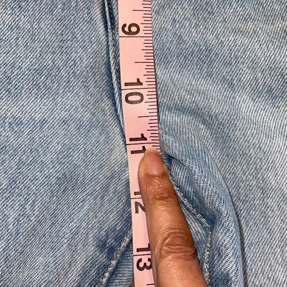 Gap Cropped Boyfriend Denim Jeans 10/30R Light Wash - Picture 8 of 9